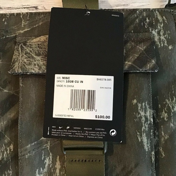 Nike- Pocket Printed Unisex Tote- NWT - Picture 7 of 7